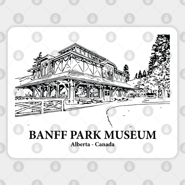 Banff Park Museum - Alberta Magnet by Lakeric